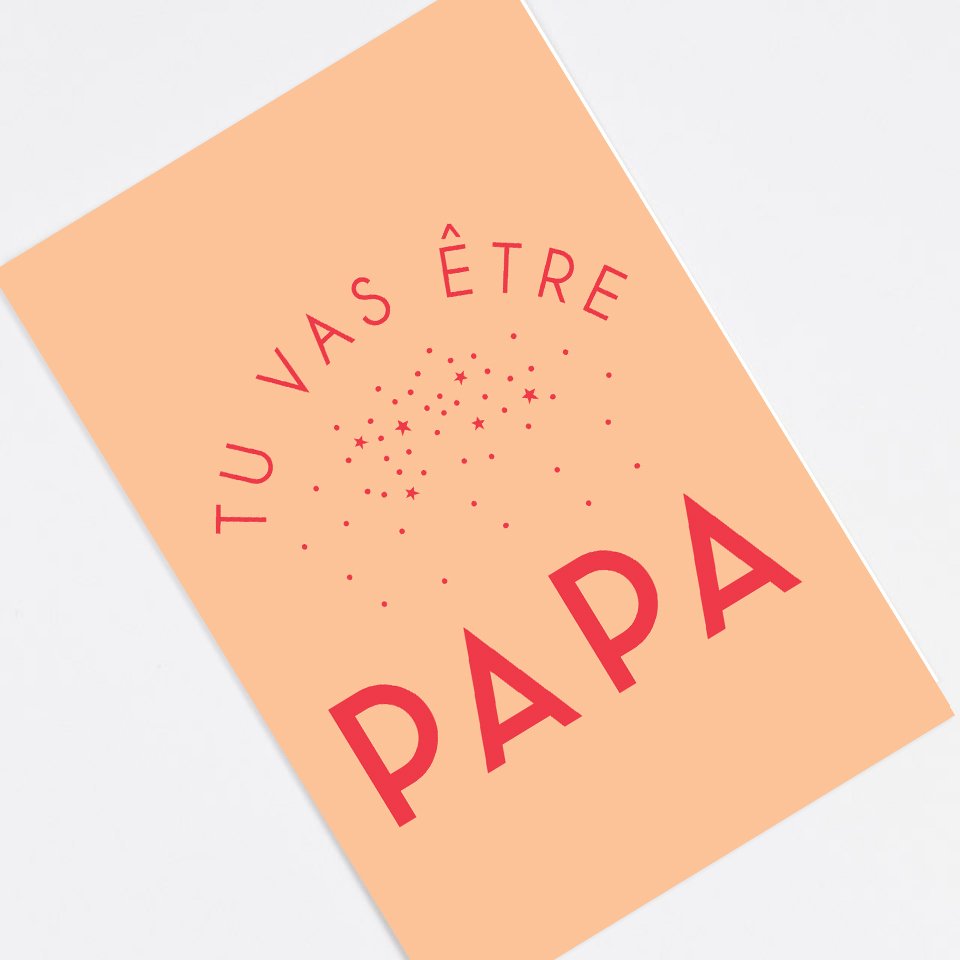 Carte Enveloppe Annonce - Tu vas être Papa - Collection Annonce de